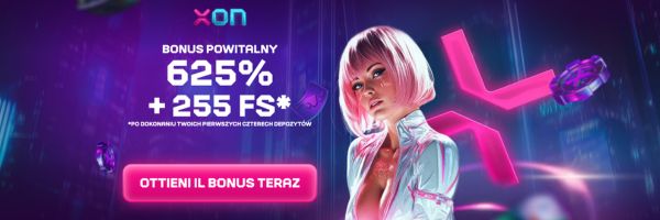 Xon Casino game tile showing a published return to player percentage